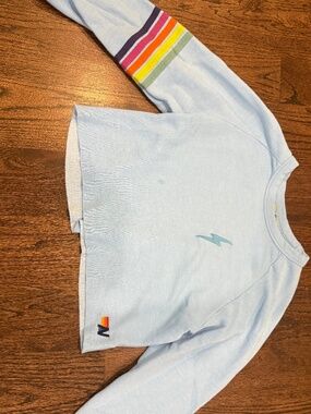 Aviator Nation Light Blue Medium Crewneck